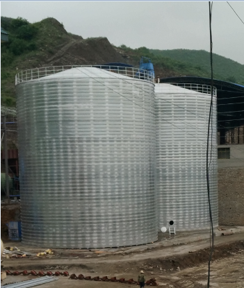 同仁粮食钢板仓的安装全过程不用热焊接